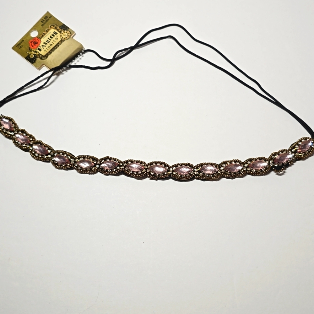 Headband with Pink stones